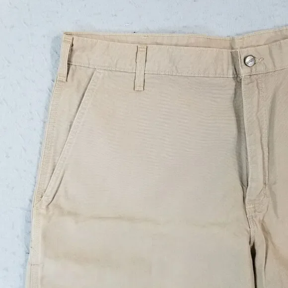 Carhartt Hamilton shorts men's 42 x 10 beige cotton Workwear outdoor NEW